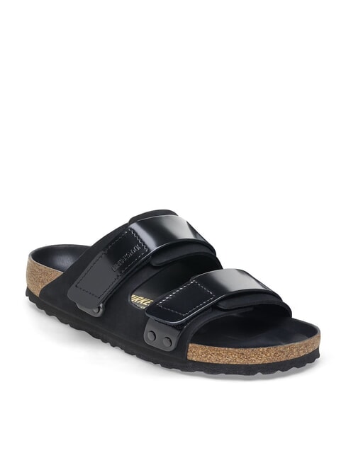 UJI Slipper-Sandale aus Leder Schwarz - Damenschuhe