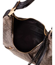 BORBONESE FOLD  Weiche Umh&auml;ngetasche OP / NATUR / SCHWARZ - Damentaschen - 4