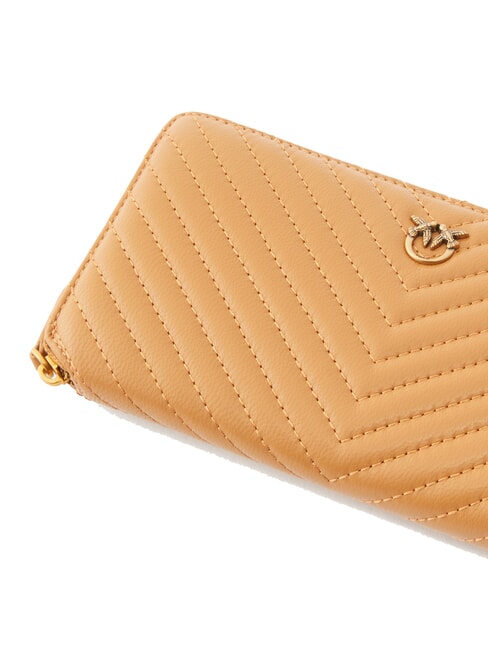 RYDER Ledergeldb&ouml;rse Nougat-Antikgold - Brieftaschen Damen