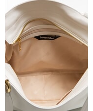 BRACCIALINI SOFIA Umh&auml;ngetasche aus Leder mit kleinen Blumen Wei&szlig; - Damentaschen - 6