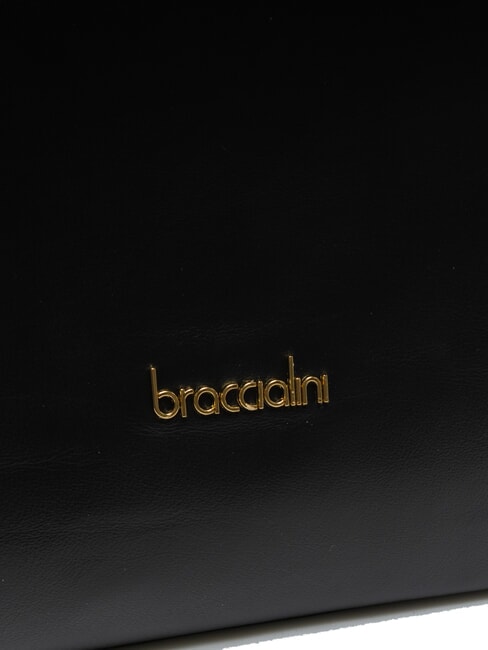 NAOMI Umh&auml;ngetasche aus Leder Schwarz - Damentaschen