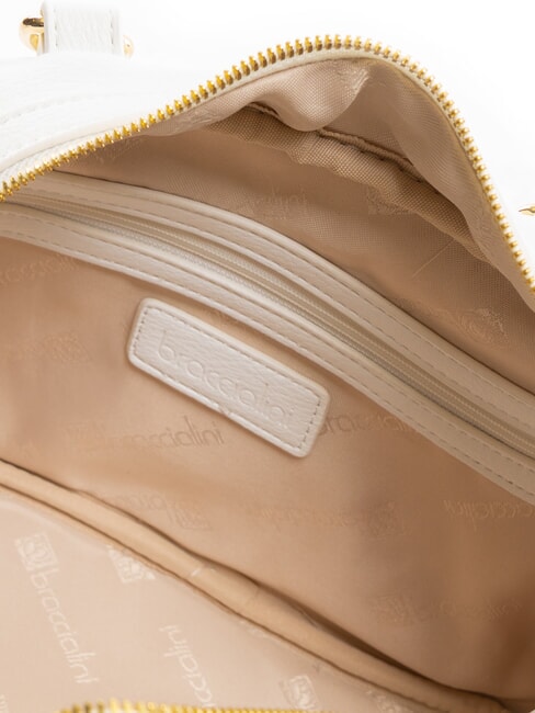 GISELLE Kofferraumtasche mit metallischem Logo Wei&szlig; - Damentaschen