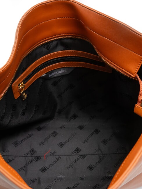 NORA Hobo-Tasche aus Leder braun - Damentaschen