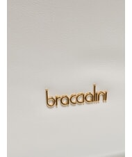 BRACCIALINI NORA Hobo-Tasche aus Leder Wei&szlig; - Damentaschen - 3