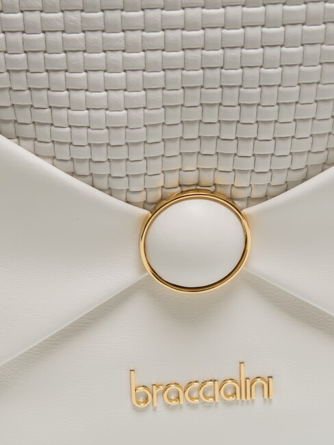 NAOMI Runder Lederrucksack Wei&szlig; - Damentaschen