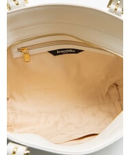 BRACCIALINI HELLEN Einkaufstasche aus Leder Wei&szlig; - Damentaschen - 5