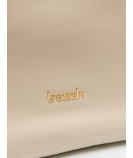 BRACCIALINI NORA Hobo-Tasche aus Leder Beige - Damentaschen - 3