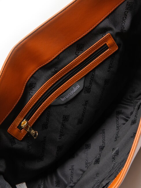 NORA Umh&auml;ngetasche aus Leder braun - Damentaschen