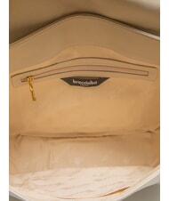 BRACCIALINI NORA Umh&auml;ngetasche aus Leder Beige - Damentaschen - 5