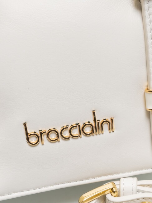 GRETA Kleine Lederhandtasche Wei&szlig; - Damentaschen