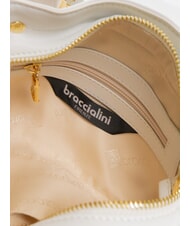 BRACCIALINI GRETA Kleine Lederhandtasche Wei&szlig; - Damentaschen - 5