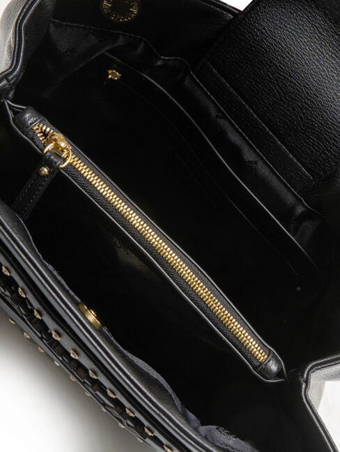 GISELLE Umh&auml;ngetasche mit Metalllogo Schwarz - Damentaschen