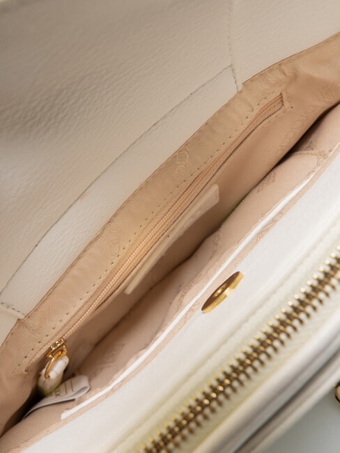 GISELLE Umh&auml;ngetasche mit Logo und Nieten Wei&szlig; - Damentaschen