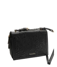 BRACCIALINI GINGER Umh&auml;ngetasche mit &Uuml;berschlag Schwarz - Damentaschen - 2