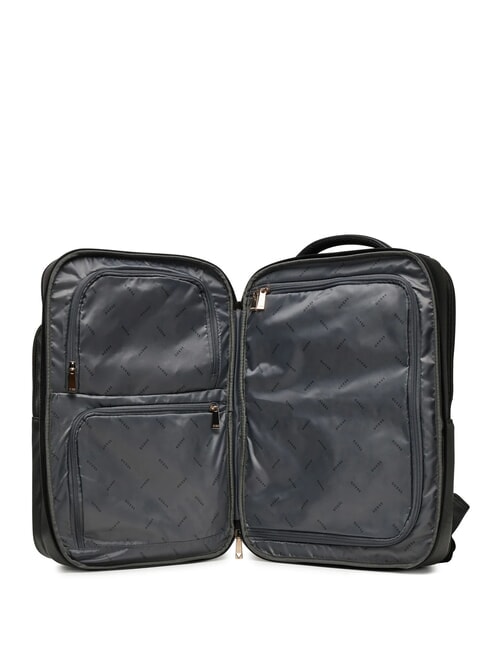 NOROM Gro&szlig;er Rucksack mit Saffiano-Print SCHWARZ - Damentaschen