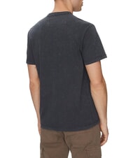 GUESS SS CN TREATED Baumwoll-T-Shirt Ehrliches Blau - Herren-T-Shirts - 2