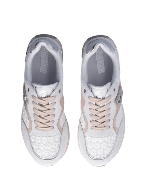 MAXI WONDER 73 Sneaker mit floralen Eins&auml;tzen cremefarben - Damenschuhe