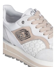 LIUJO MAXI WONDER 73 Sneaker mit floralen Eins&auml;tzen cremefarben - Damenschuhe - 5