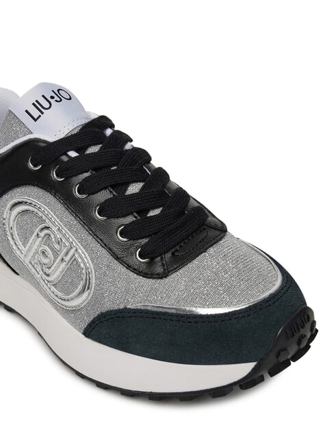 LOLO 17 Glitzer-Sneaker Lurex Off-Black - Damenschuhe