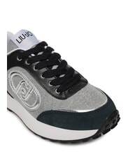 LIUJO LOLO 17 Glitzer-Sneaker Lurex Off-Black - Damenschuhe - 5