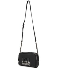 LOVE MOSCHINO BIG LETTERING Mini-Umh&auml;ngetasche Schwarz Schwarz - Damentaschen - 3