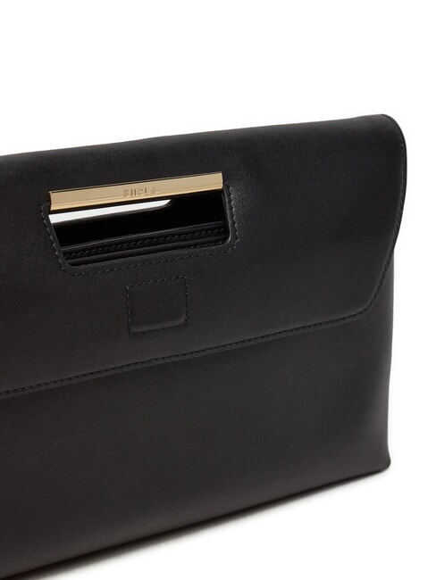 GIADA Gro&szlig;e Clutch aus Leder Schwarz - Damentaschen