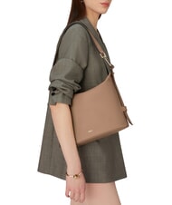 FURLA NUVOLA M Doppelt tragbare Ledertasche grau - Damentaschen - 6