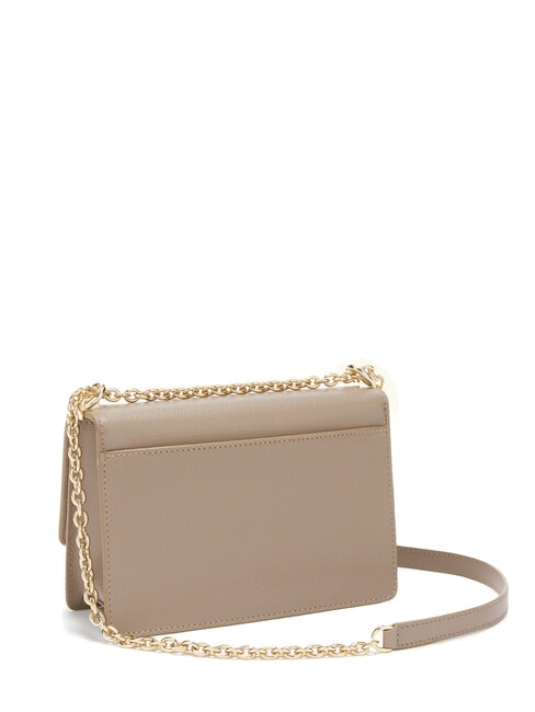 1927 Mini-Umh&auml;ngetasche aus Ares-Leder grauer Stuck - Damentaschen