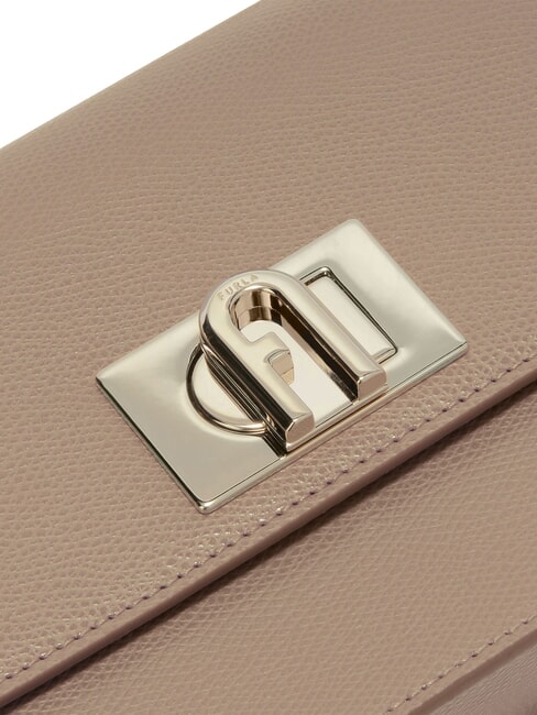 1927 Mini-Umh&auml;ngetasche aus Ares-Leder grauer Stuck - Damentaschen