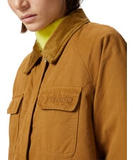 PINKO CANNONE Cabanjacke mit Samtkragen Bronze - Damenjacken - 4