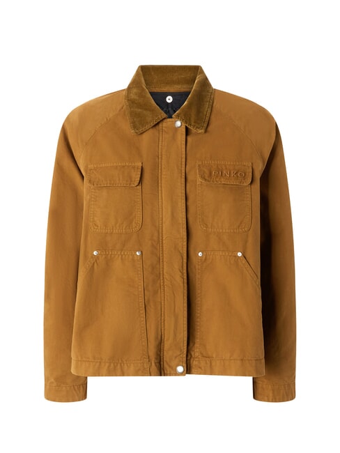 CANNONE Cabanjacke mit Samtkragen Bronze - Damenjacken