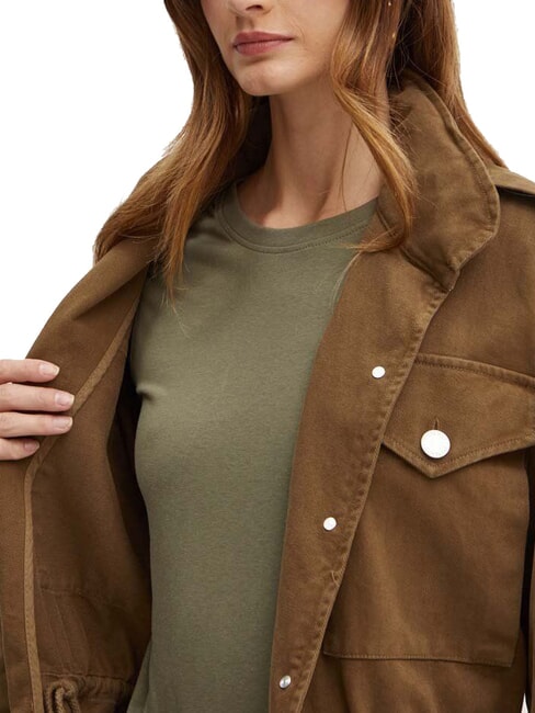 DIATONIA Jeansjacke mit Kordelzug dunkles Olivgr&uuml;n - Damenjacken