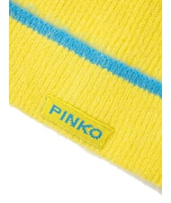 PINKO SERRADE Beanie-M&uuml;tze mit Umschlag gelb/blau - M&uuml;tzen/H&uuml;te - 2