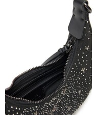 PINKO BRIOCHE Mini-Tasche mit Sternen und Strass schwarze Limousine-Gunmetal - Damentaschen - 4