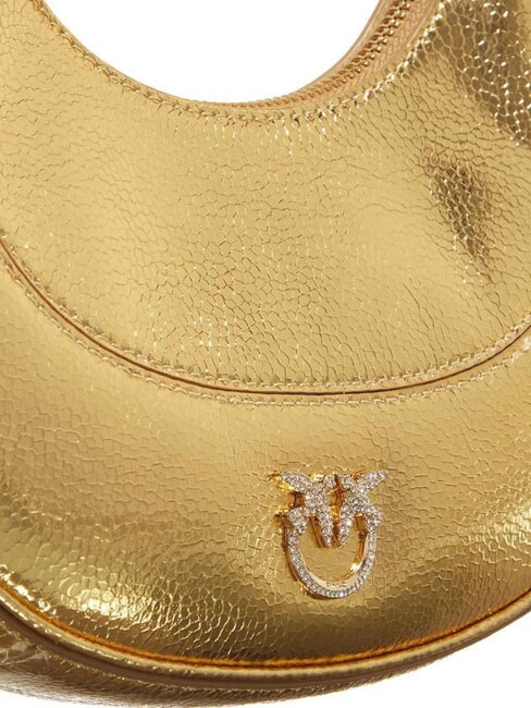 BRIOCHE Schultertasche aus Metallic-Leder Gold-Gold - Damentaschen