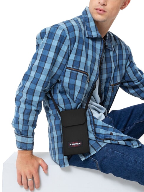 DALLER POUCH  Kartenetui mit Schultergurt SCHWARZ - Umh&auml;ngetaschen Herren