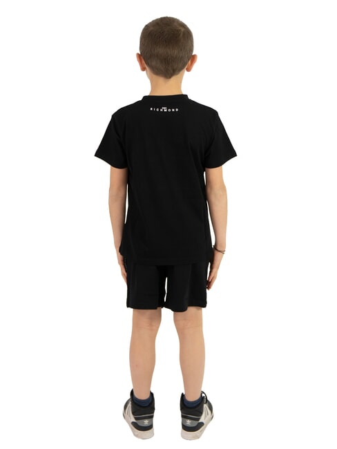 VADUL Set aus T-Shirt und Bermudashorts Schwarz - Trainingsanz&uuml;ge f&uuml;r Kinder