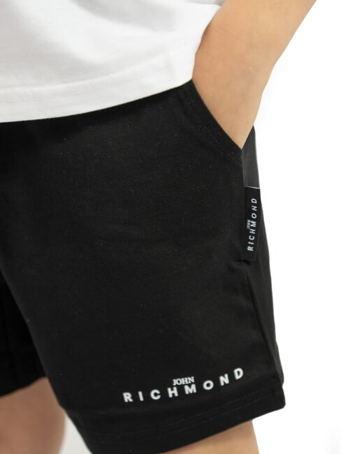 NORMI Set aus T-Shirt und Bermudashorts wei&szlig; schwarz - Trainingsanz&uuml;ge f&uuml;r Kinder