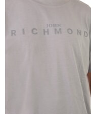 JOHN RICHMOND SOULOKU T-Shirt mit gepr&auml;gtem Logo grau mittel - Herren-T-Shirts - 2