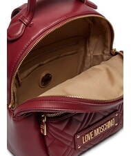 LOVE MOSCHINO QUILTED  Damenrucksack Wein - Damentaschen - 3
