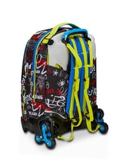 SJGANG GANG BORN TO FUN BOY  Abnehmbarer Trolley-Rucksack, 3 R&auml;der Schwarz - Rucks&auml;cke mit Trolleyfunktion - 5