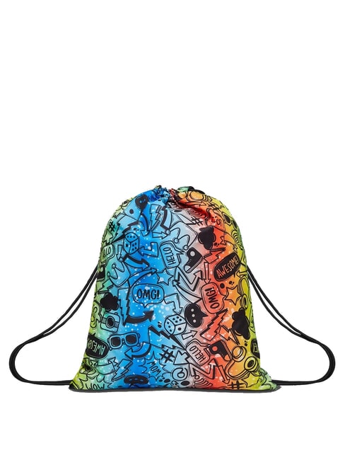 SAKKY FLUO STAMP Schulranzen Schwarz - Rucks&auml;cke f&uuml;r Schule &amp; Freizeit