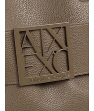 ARMANI EXCHANGE SUSIE SOFT Umh&auml;ngetasche mit Schnalle dunkles Taupe - Damentaschen - 3