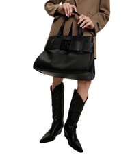 ARMANI EXCHANGE SUSIE SOFT Umh&auml;ngetasche mit Schnalle Schwarz - Damentaschen - 6