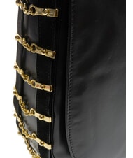 BRACCIALINI NORA Umh&auml;ngetasche aus Leder Schwarz - Damentaschen - 3