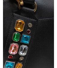 BRACCIALINI STONES Kofferraumtasche mit farbigen Steinen Schwarz - Damentaschen - 4