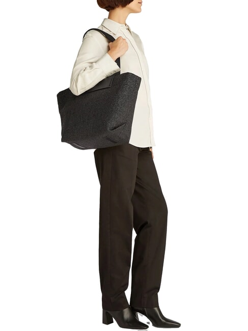 CK RAFFIA Schulter-Shopper ck schwarz - Damentaschen