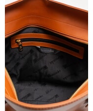 BRACCIALINI NORA Einkaufstasche aus Leder mit Schnallen braun - Damentaschen - 4