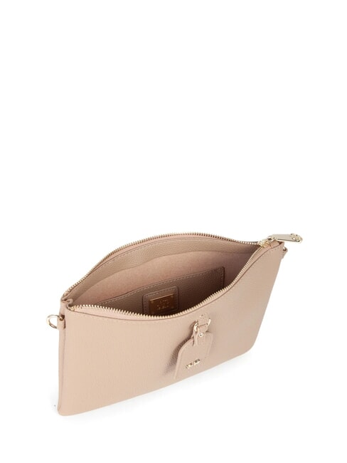 VIVIENNE Flache Clutch mit Schultergurt Beige - Damentaschen
