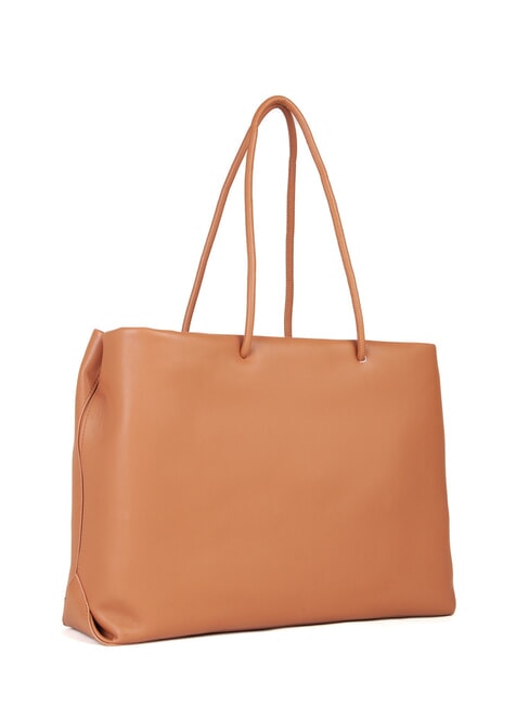 NINETTE Einkaufstasche mit gepr&auml;gtem Logo Leder - Damentaschen